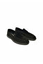 Black Nubuck Loafer Men's Classic Shoes with Natural Texture - 2