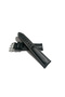 Genuine Leather Watch Band Compatible with Every Hour Black with White Stitching 18 mm (485)