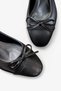 Women's Short Heeled Shoes Black Daily New Season Bowknot D36 - 7