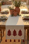 Colorful Tree Embroidered Tasseled Cotton Decorative Bohemian Cotton Runner 40X130 cm - 5
