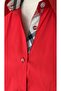 Light Red Albina Elastane Satin Beige Brbry Fabric Detailed Zero Sleeve Slim Fit Women's Shirt - 7