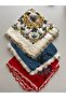 Handcrafted Needlework Dowry Writing 100X100 3 Pieces Represents a Visual Symbol.