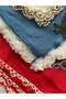 Handcrafted Needlework Dowry Writing 100X100 3 Pieces Represents a Visual Symbol. - 3