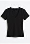 V-Neck Lace Crop Top - 3