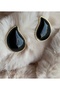 Xuping Drop-Shaped Vintage Earrings - Vip Non-Tarnish Gold Rimmed Antiallergic Resin Stone Stylish Earrings - 4