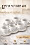 100 ml Malta Coffee Cup Set for 6 People