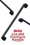 10 Pieces Radius Black Metal Furniture Handle 256 mm 25.6 cm Compatible Modern Kitchen Cabinet Drawer Handle - 7