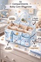 7-Piece Set I 6-Piece Set Patterned Multi-Purpose Organizer in Suitcase I Portable Care Set Bag in 1 Set of 2 - 3