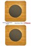 Home 2-Piece Bamboo Steel Wire Trivet Wooden Pot Pan Teapot Base