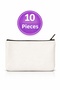 10 Pieces of Raw Fabric Pen Holders / Cosmetic Bags – Suitable for Punching & Embroidery