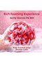 Kittys 4-Piece Soap Shower Loofah Set (Strawberry Soap Scented Shower Loofah) - 3