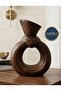 Kravat Model Decorative Vase Ceramic Stylish Vase Handmade Special Series 27 cm