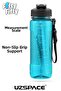 850 ml Transparent Body Tritan Water Bottle with Straw and Measurement Scale Water Bottle for School - 4