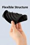Black Silicone Flexible Soap Dish with Suction Cup and Drainage for Kitchen and Bathroom Above the Sink - 3