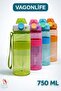 Tritan 750 ml Water Bottle with Wrist Strap - Non-Slip Silicone Body - 2