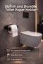 Adhesive Luxury Design Lama Toilet Roll Holder Black, Toilet Paper Hanger - 8