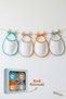 (4 Pieces) Liquid-Proof Mattress Cover with Towel, Fabric Lace Baby Bib, Drool Bib, Baby Scarf