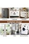 Adhesive Child Safety Lock with Password Steel Rope Black Window Glass Cabinet Refrigerator Door Lock - 2