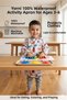Economical Double Set, Zoo Model, 3-6 Years Old, 1 Long Sleeve, 1 Short Sleeve, Liquid-Proof Painting Apron