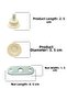 White 4 Pcs Bingo Foot Table Cabinet Coffee Table Adjustable Heightening Leg and Connection Plate Metric 8 - 2