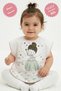 Princess Girl Pattern Short Sleeve Bib and High Chair Cover Set of 2 - 3