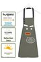 Kitchen Apron Set of 2 Stain-Resistant Water Repellent Fabric Colorfast Dowry Women Men Cartoon Apron - 5
