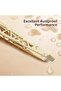 Professional Checkered 4-Piece Eyebrow Tweezers Set - Gold Color Stainless Steel Stylish Carrying Box Set - 4
