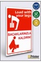 Lift the Weight with Your Legs, Not Your Back! Isg Warning Sign Dekota 70X100 cm