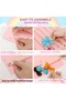2-Tier Stylish Felt Hair Accessory Organizer Bag -Wall Mount Storage for Hairpins & More - 3