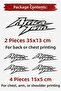 Africa Twin Dtf Iron-On Textile Printing Sticker Set – 2 Large + 4 Small |   T-Shirt, Vest, and Jacket Compatible - 4