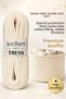 Macramé Rope, Multi-Purpose Rope, 10 Meters, Cord Kaytan Woven Rope, Basket Rope, Swing Rope, placemat, mat, - 3