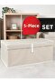 Multi-Purpose Box with Lid Brown 70X40X30 5 Pcs
