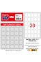 ملصق مكتبي مع كيس 19×23 ملم أبيض OFC-111 (عبوة من 10 قطع) - 2