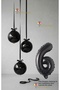 Black Set - Black Globe Balloon - Black Number Balloon - Globe Foil Balloon Black Set 1 Year Old