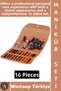 # Nail Care Professional Personal Eyebrow Hand Foot Nail Care Manicure Pedicure Set with Stylish Bag 16 Pieces