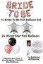 Rose Gold Bride to Be Star Foil Balloon Decoration Set Venue Room Bachelorette Party Supplies - 2
