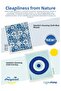 Swedish Cleaning Cloth Blue Mosaic and Evil Eye Bead Set of 2