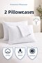 100% Cotton, 2-Pack and 4-Pack Pillow Covers, Pillowcases, Water/Liquid Resistant, (50 X 70 cm)
