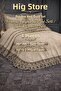 Rojda French Laced Dowry Double King Size Pique Cover Set / Bedspread Set 3 Pieces - 5
