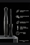 Black Mascara 3D Volume Lengthening Curling Dense Pigment Non-Clumping - 4