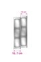 Kitchen Drawer Cutlery, Anthracite Three Compartment Module 16cm X 48cm - 6