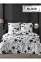 Ranforce Stella Black 100% Cotton Single Duvet Cover Set |   Without Sheets - 2