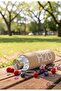 600 ml Glass Flask with Pastel Case |   Stylish Design, Portable, Healthy and Durable Water Bottle - 3