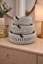 Velora Set of 3 Rope Basket Bathroom Organizer Decorative Organizer Handmade Basket Set - 3