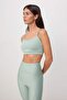 Mint Back Window/Cut Out Detailed Supportive/Shape-Enhancing Strap Knitted Sports Bra Thmss25Ss00010 - 3