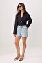 Premium Light Blue Tencel Blended Fabric City Boy Denim Shorts Twoss26Sr00186