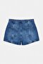 Blue Button Detailed City Boy Denim Shorts Twoss26Sr00200 - 6