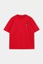 Unisex Kırmızı Oversize/Geniş Kesim Mantar Nakışlı %100 Pamuk T-Shirt TMNSS26TS00047 - 5