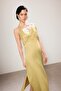 Yağ Yeşil Slip Maxi Dokuma Elbise TWOSS26EL00386 - 3