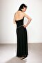 Trendyol Studio Collection Siyah Belden Açılan Kemerli Kolsuz Esnek Örme Elbise TWOSS26EL00391 - 5